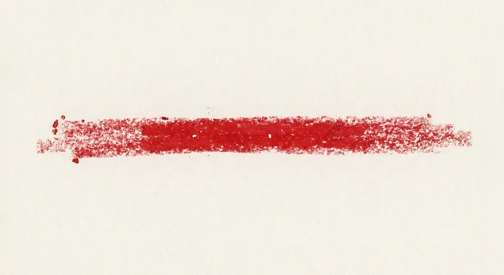 red drawn over twice