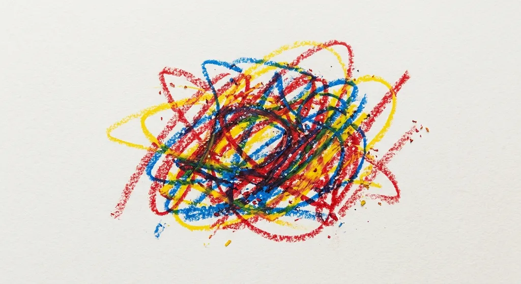 wild multicolor scribble