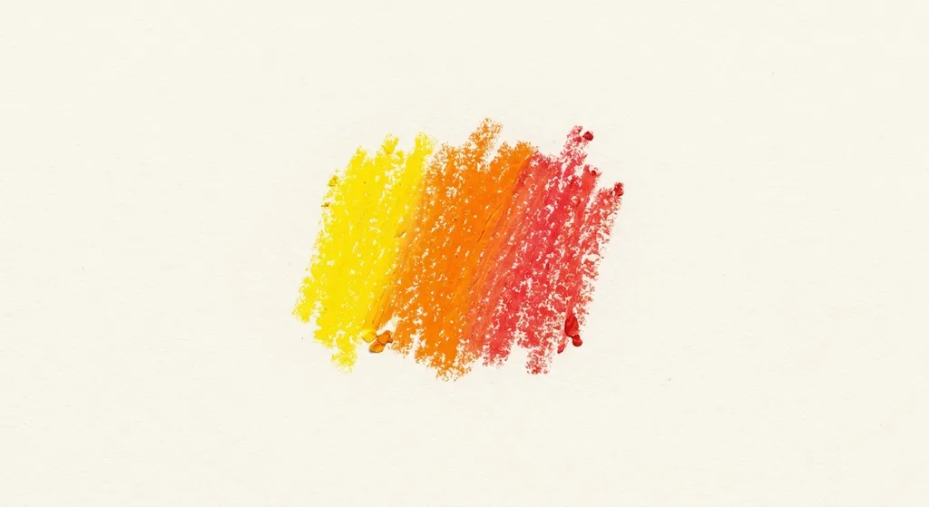 blended sunset swatch