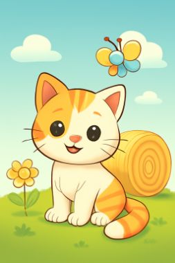gpt-image-1-mini · low output for coloring-magic__cat__tall