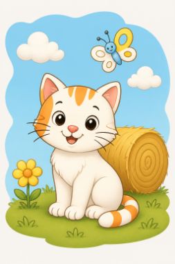 gpt-image-2 · low output for coloring-magic__cat__tall