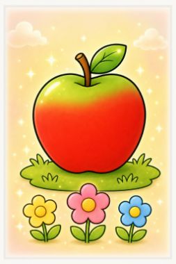 gpt-image-2 · high output for coloring-manual__apple__tall