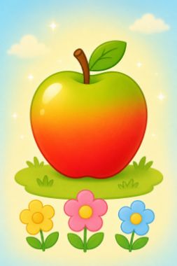 gpt-image-2 · medium output for coloring-manual__apple__tall