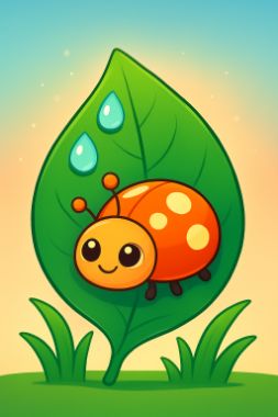gpt-image-1-mini · medium output for coloring-outline__ladybug__tall
