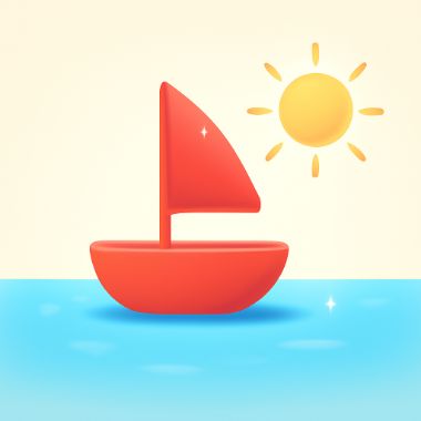 gpt-image-1-mini · low output for gen__boat-pond__square