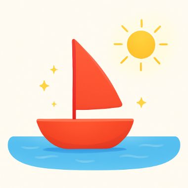 gpt-image-1-mini · medium output for gen__boat-pond__square