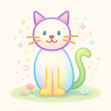 gpt-image-1.5 · medium output for line__cat__square