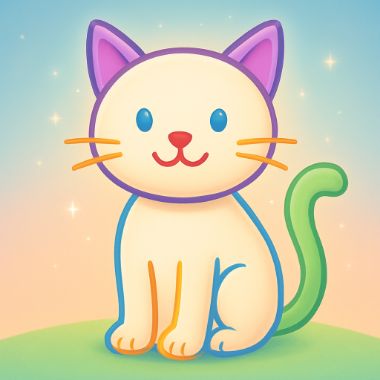 gpt-image-1-mini · medium output for line__cat__square