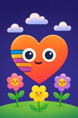 gpt-image-1-mini · low output for night__heart__tall