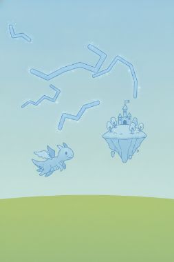 gemini-2.5-flash-image output for scribble-1color__blue__tall