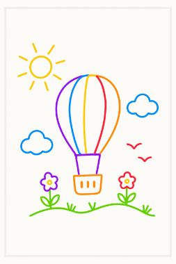 the child's drawing, store__balloon__tall