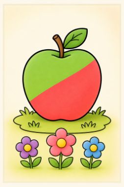 2 · low #1 output for coloring-manual__apple__tall