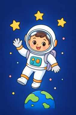 flare · med #1 output for coloring-outline__astronaut__tall
