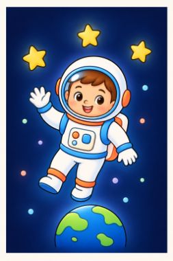 sunburst · med #1 output for coloring-outline__astronaut__tall