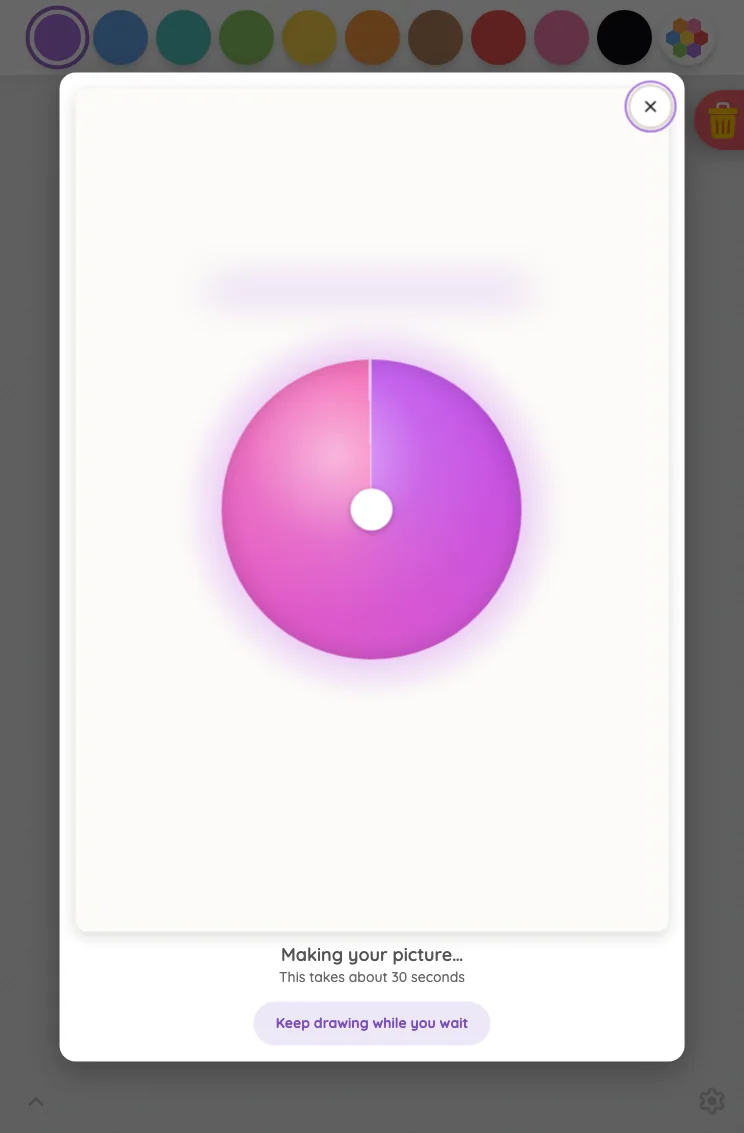 AI result · generating in light mode at iPad mini 7th Gen (2024) in portrait