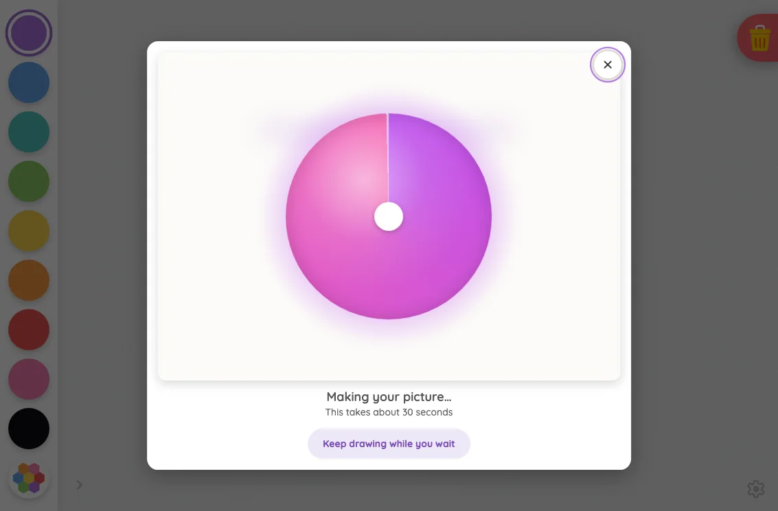 AI result · generating in light mode at iPad mini 7th Gen (2024) in landscape