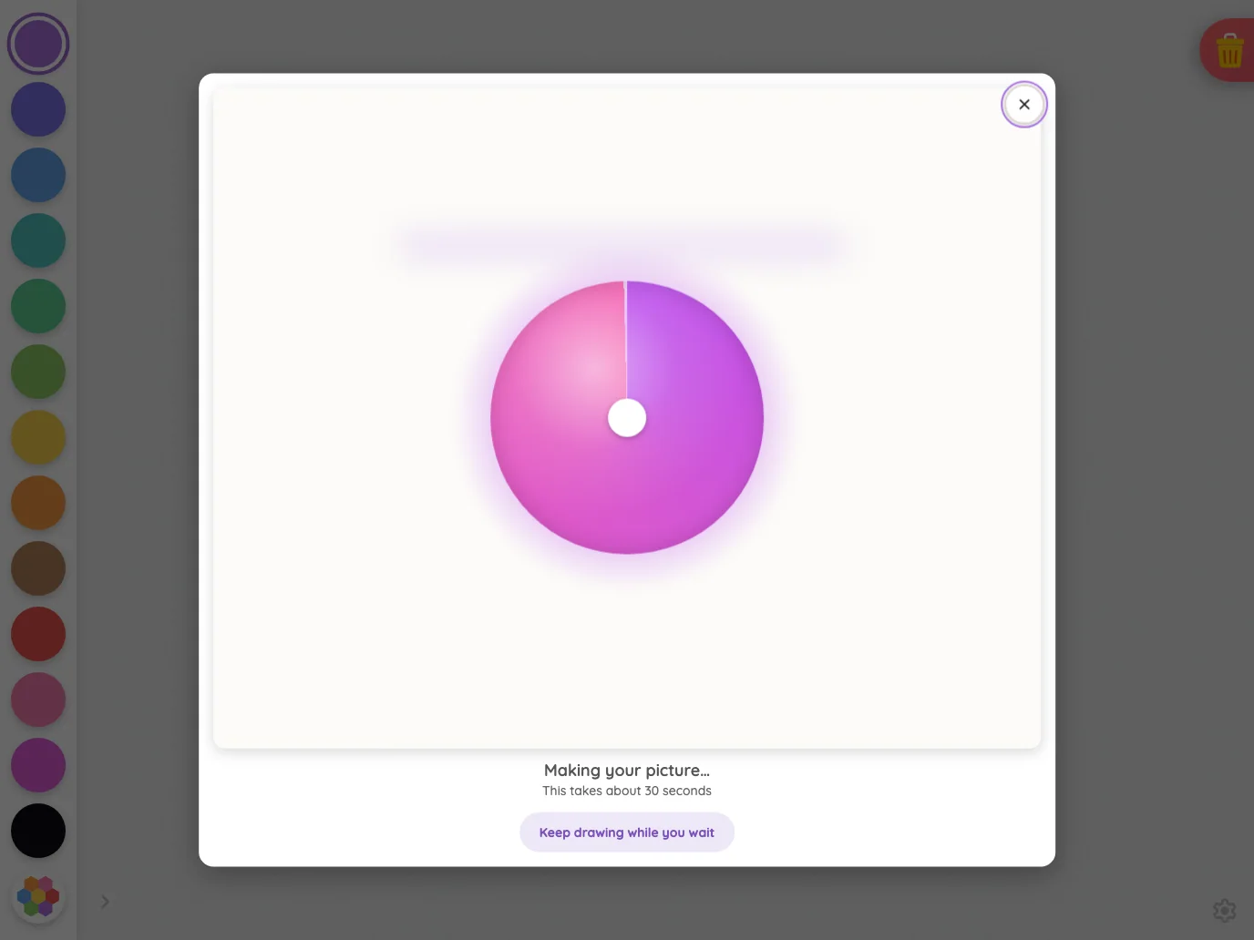 AI result · generating in light mode at iPad Pro 13-inch (M4) in landscape