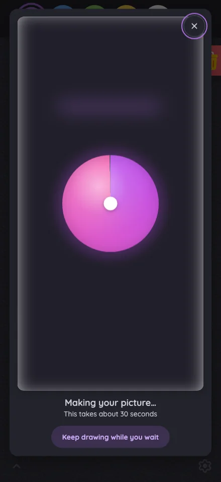 AI result · generating in night mode at iPhone 16 Pro Max in portrait