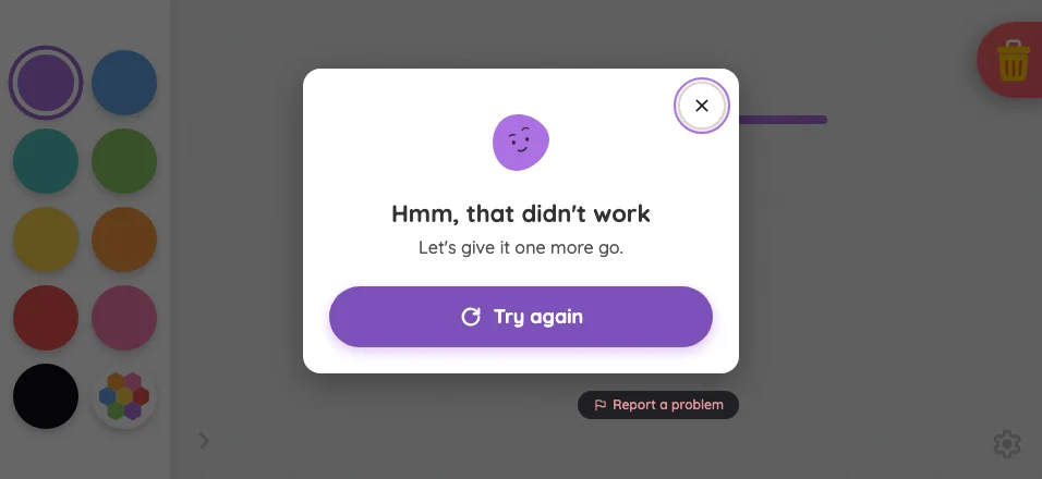 AI result · server error in light mode at iPhone 16 Pro Max in landscape