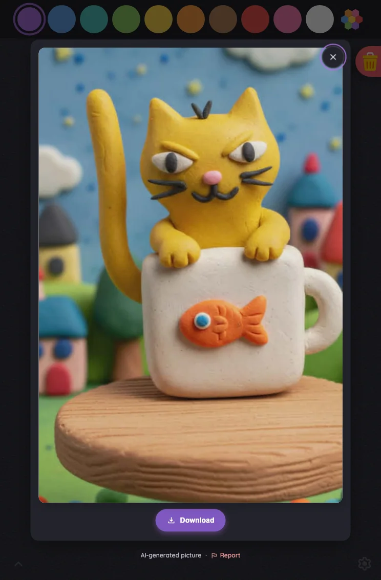 AI result · revealed in night mode at iPad mini 7th Gen (2024) in portrait