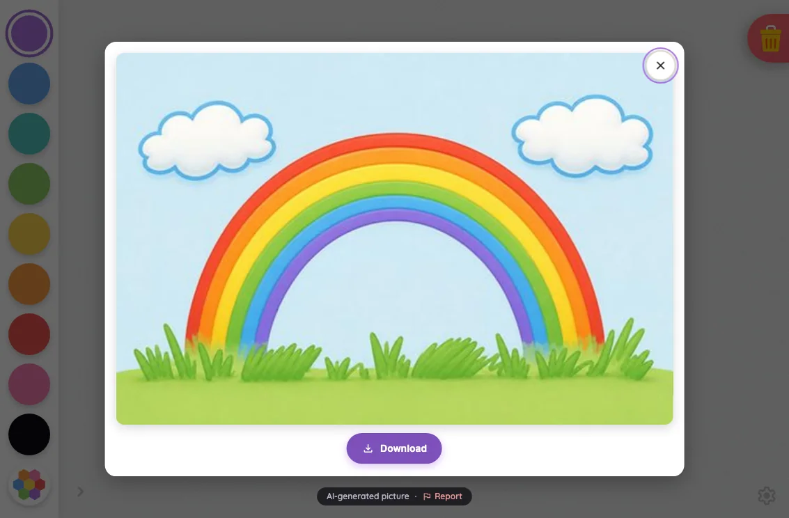 AI result · revealed in light mode at iPad mini 7th Gen (2024) in landscape