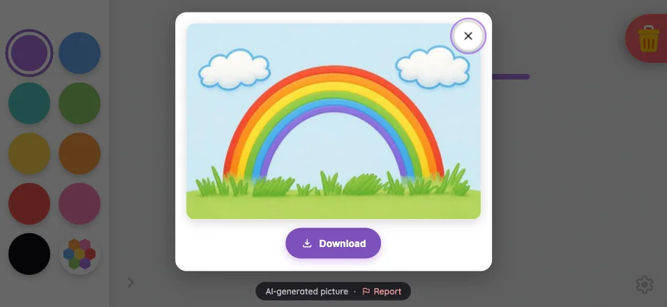 AI result · revealed in light mode at iPhone 16 Pro Max in landscape