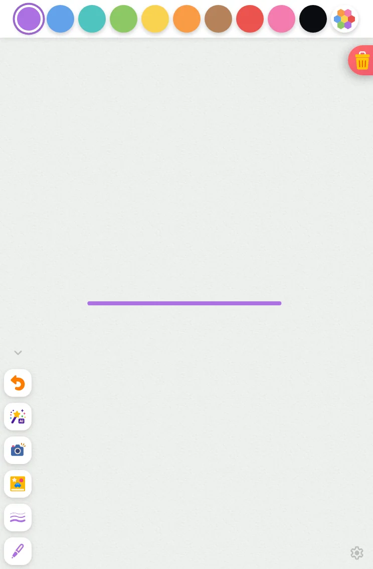 Actions drawer in light mode at iPad mini 7th Gen (2024) in portrait