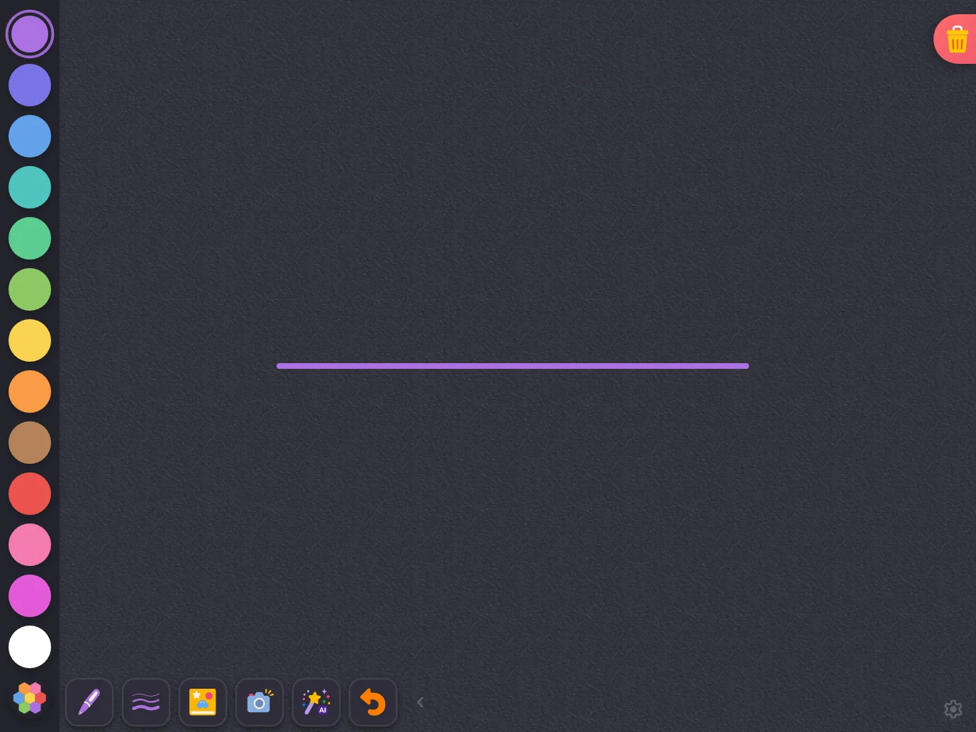 Actions drawer in night mode at iPad Pro 13-inch (M4) in landscape