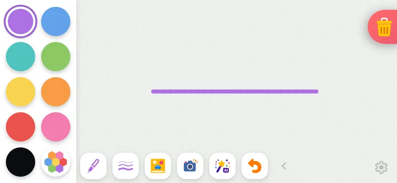 Actions drawer in light mode at iPhone 13 mini in landscape
