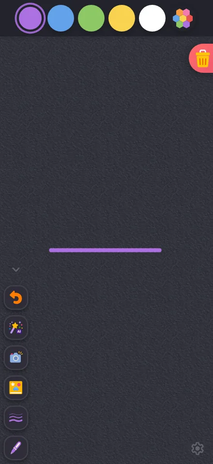 Actions drawer in night mode at iPhone 16 Pro Max in portrait