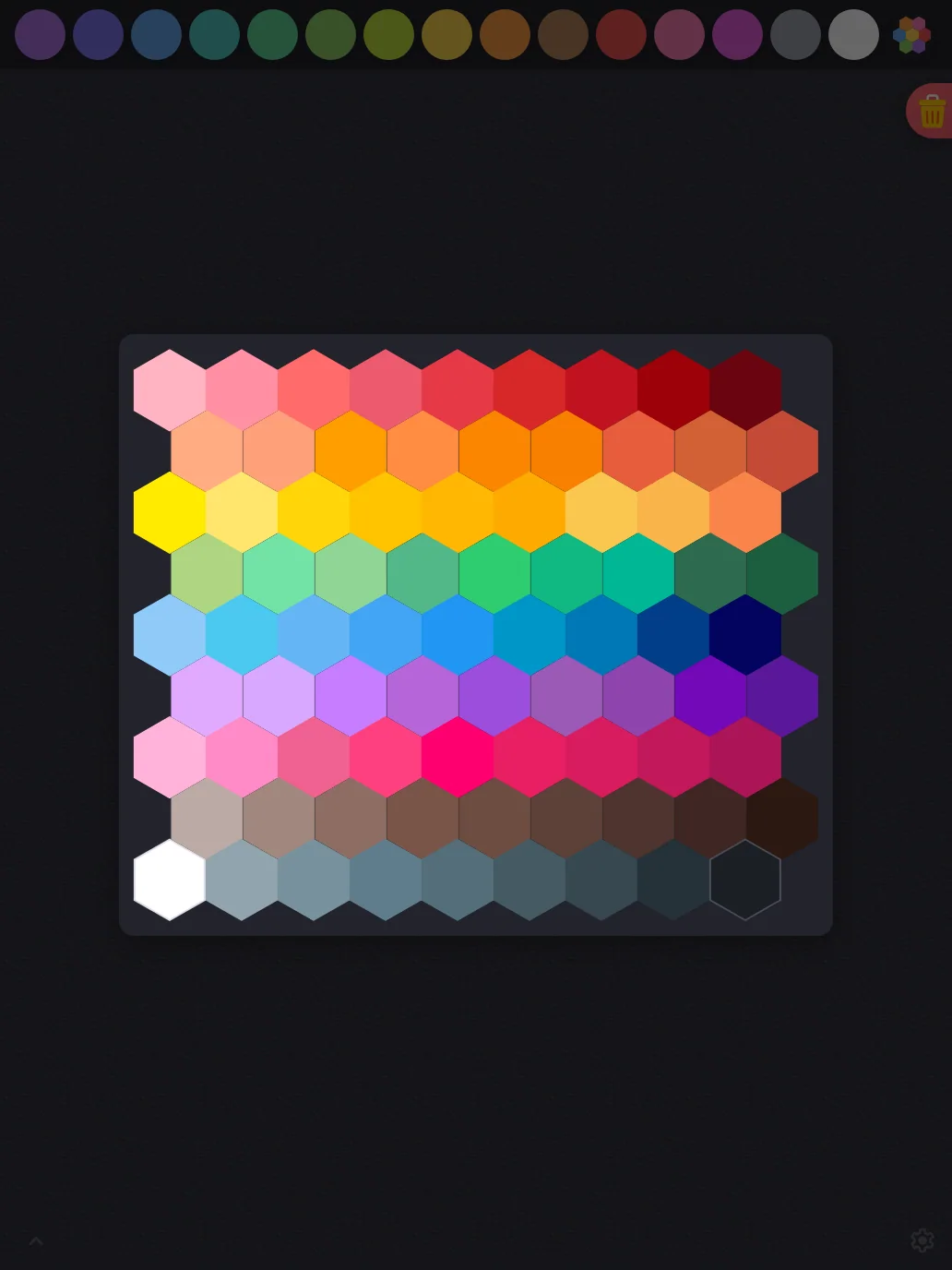Custom color picker in night mode at iPad Pro 13-inch (M4) in portrait