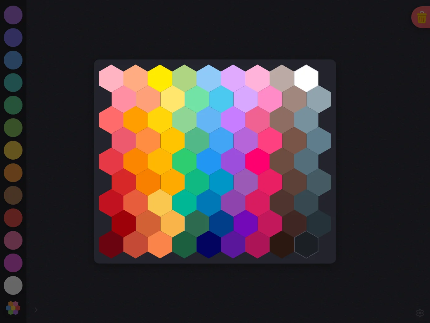 Custom color picker in night mode at iPad Pro 13-inch (M4) in landscape