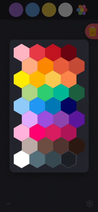 Custom color picker in night mode at iPhone 13 mini in portrait