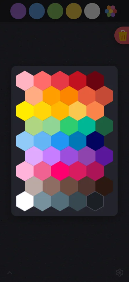 Custom color picker in night mode at iPhone 16 Pro Max in portrait