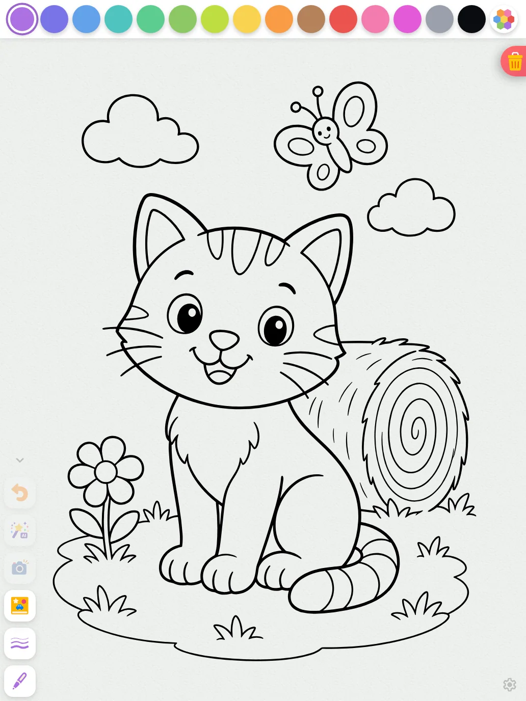 Coloring page · applied in light mode at iPad Pro 13-inch (M4) in portrait