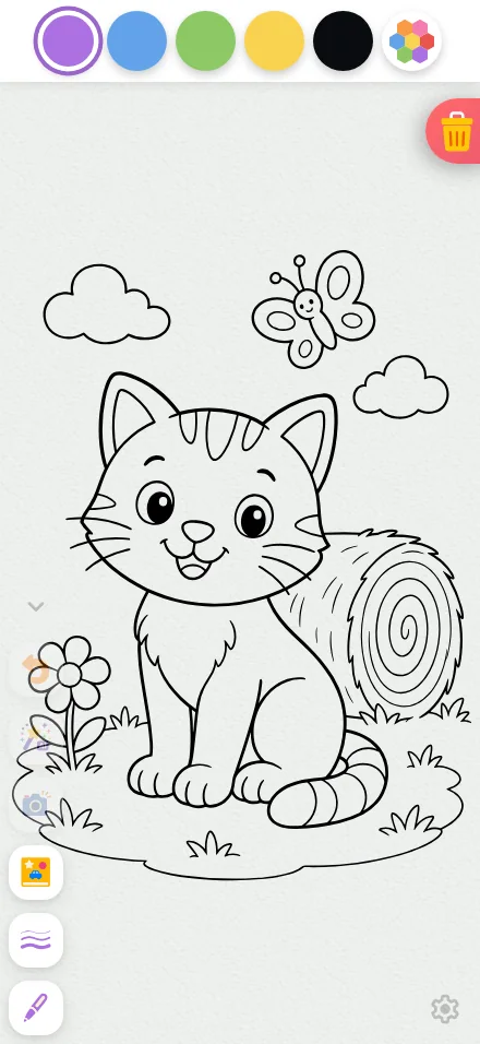 Coloring page · applied in light mode at iPhone 16 Pro Max in portrait