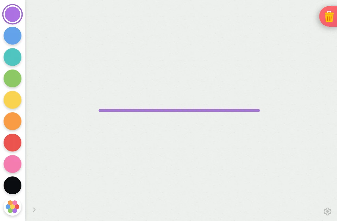 Drawing canvas · ink in light mode at iPad mini 7th Gen (2024) in landscape