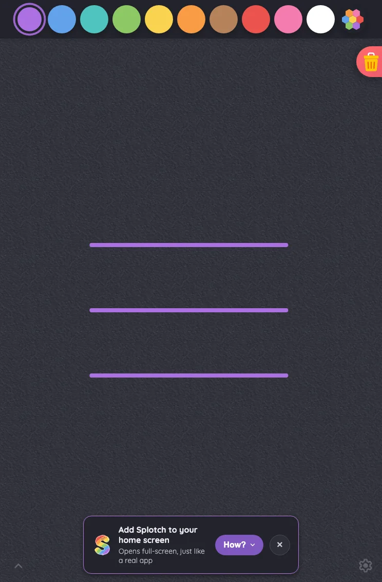 Install banner in night mode at iPad mini 7th Gen (2024) in portrait