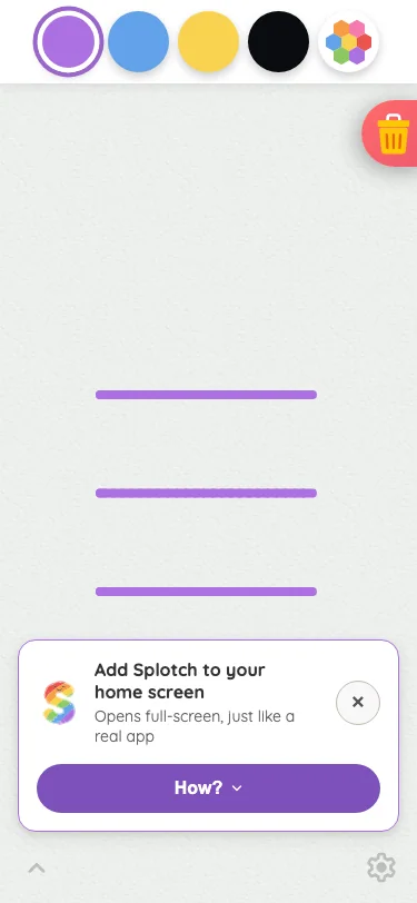 Install banner in light mode at iPhone 13 mini in portrait