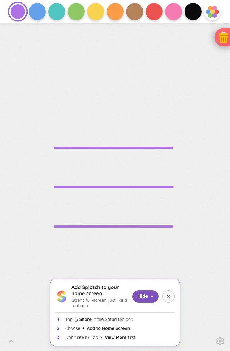 Install banner · instructions in light mode at iPad mini 7th Gen (2024) in portrait