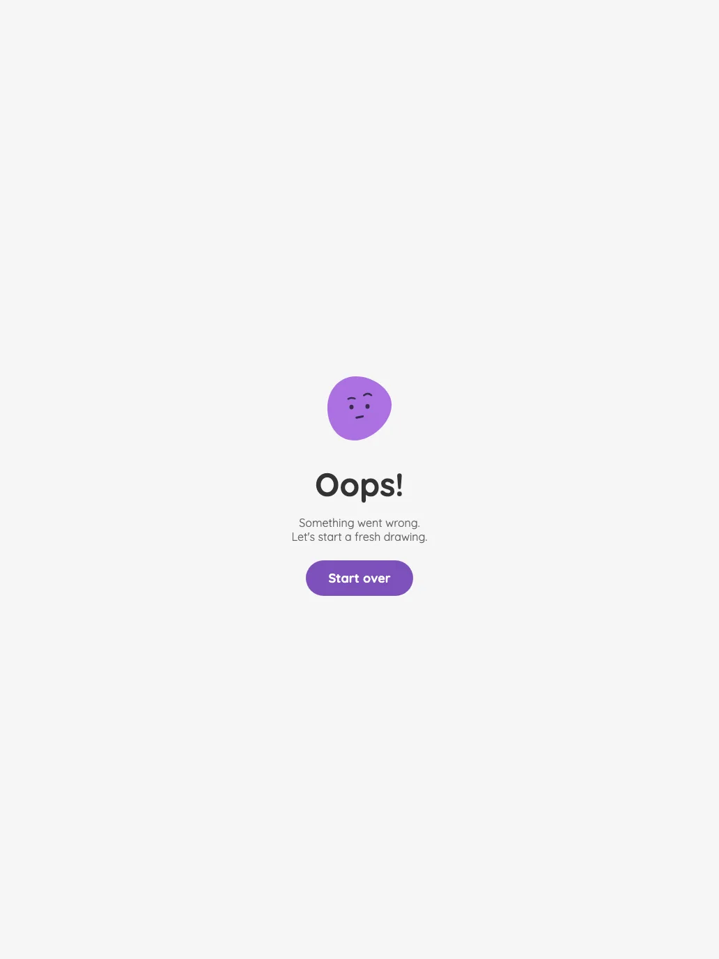 App error screen in light mode at iPad Pro 13-inch (M4) in portrait