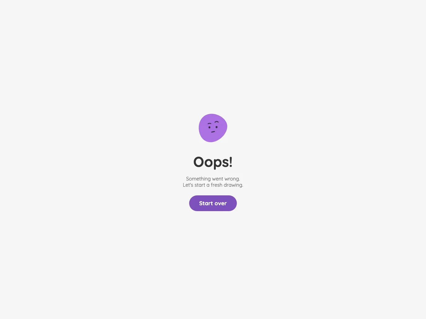 App error screen in light mode at iPad Pro 13-inch (M4) in landscape