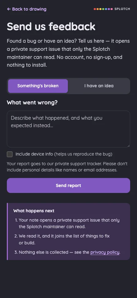 Feedback in night mode at iPhone 16 Pro Max in portrait