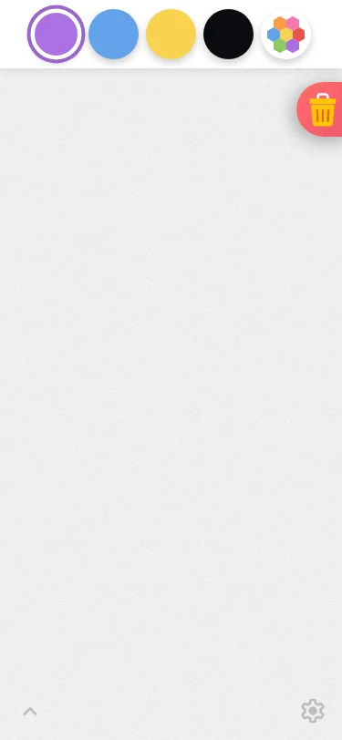 Drawing canvas in light mode at iPhone 13 mini in portrait