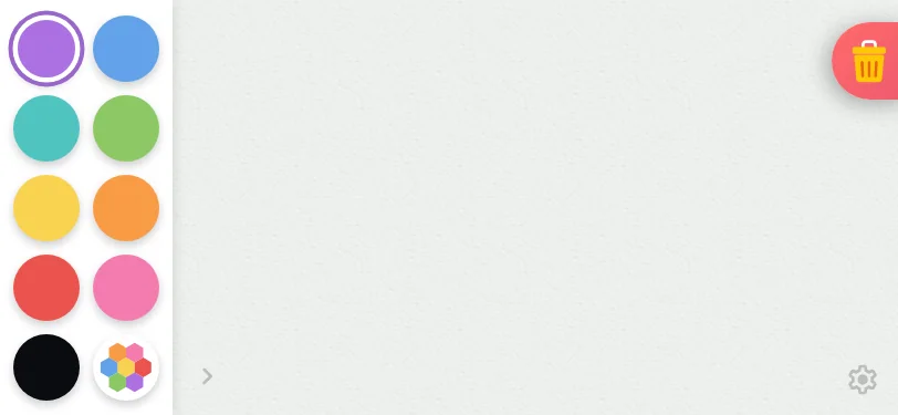 Drawing canvas in light mode at iPhone 13 mini in landscape