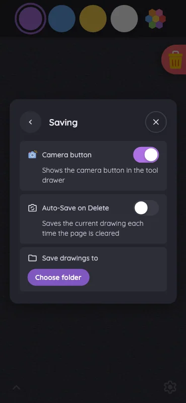 Settings · Saving in night mode at iPhone 13 mini in portrait