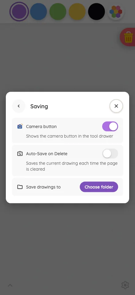 Settings · Saving in light mode at iPhone 16 Pro Max in portrait